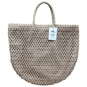 NWT Women's Woven Tote Beach Bag Tan‎